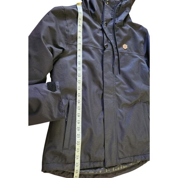 Volcom Bolts Like NEW Black 10K Snowboard Ski Winter Jacket Women Size XS - Picture 10 of 14